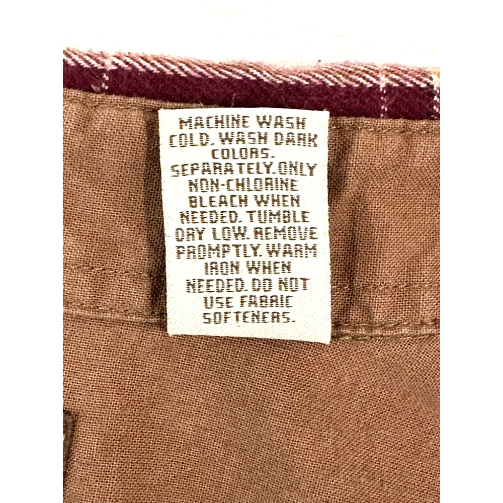 Magellan Sportswear Men’s XL Burgundy Plaid Flannel Long Sleeve Shirt - Picture 10 of 10